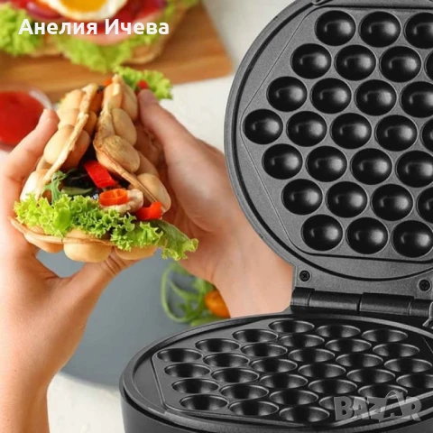Уред за гофрети бъбъл-вафла Muhler 1000W
