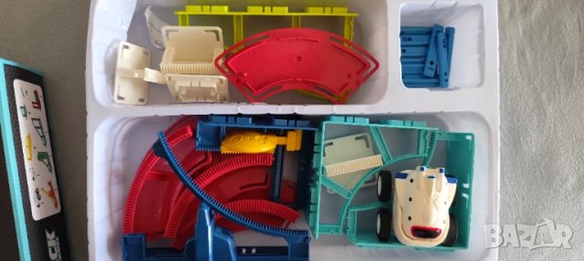 3D влакче със писта, светещо, снимка 2 - Електрически играчки - 50796234