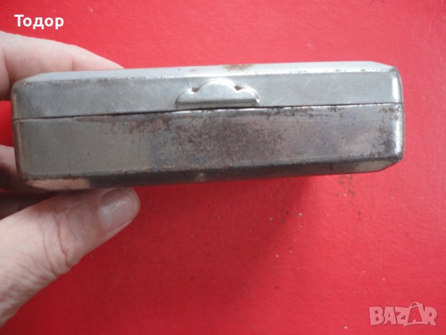 Старинна гравирана армейска кутия за тютюн , снимка 4 - Колекции - 43813533