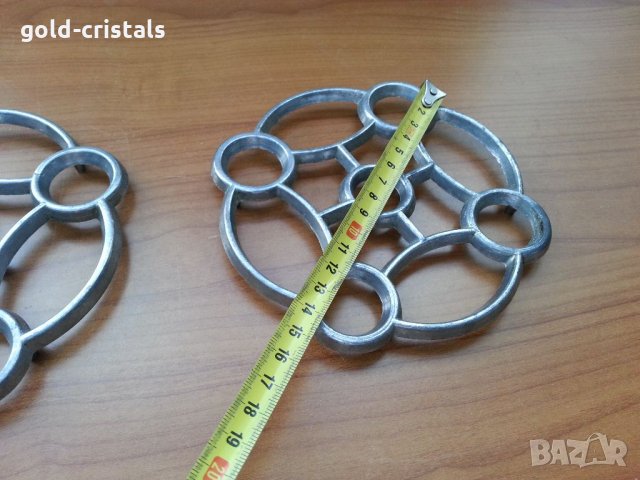 Руски алуминиеви поставки за горещи съдове, снимка 2 - Антикварни и старинни предмети - 33484114