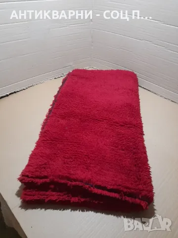 Стар Ръчно Тъкан Еднолицев Дебел Китеник  Размери 200см/105см., снимка 4 - Антикварни и старинни предмети - 48435583