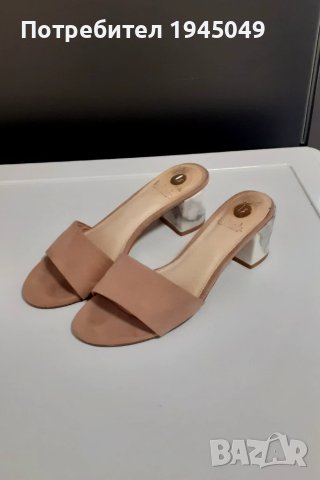 Елегантни дамски чехли - 38 номер, снимка 6 - Чехли - 50941824