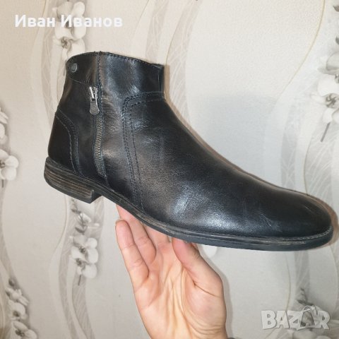 Lasocki  топли кожени боти  номер 46 , снимка 2 - Мъжки боти - 43915192