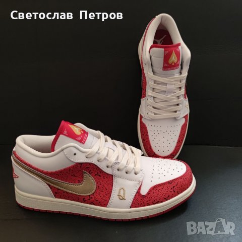Nike Air Jordan 1 Low Spades SE Найк Обувки Размер 44, снимка 10 - Маратонки - 37022188
