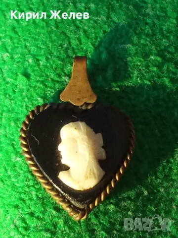 СТАРИННА КАМЕЯ ВИКТОРИАНСКИ СТИЛ БРОНЗОВ ОБКОВ МАЙСТОРСКА ИЗРАБОТКА РЕТРО БИЖУ ПЕНДАНТ 10875, снимка 7 - Антикварни и старинни предмети - 35664703