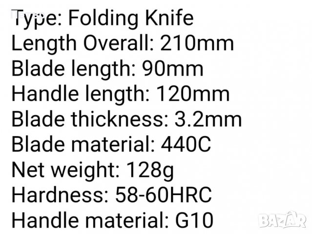 Ganzo Firebird FBknife G727M - 440C стомана и G10 , снимка 11 - Ножове - 38650123