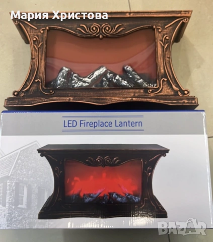 Декоративна LED камина с реалистичен ефект на пламък и жарава, снимка 4 - Лед осветление - 53076937