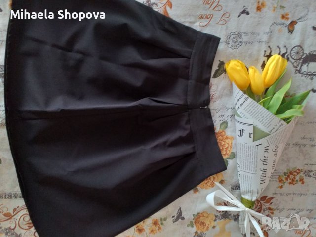 Черна пола, снимка 3 - Поли - 37098814