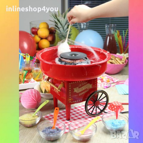 Мини машина за захарен памук за дома, за семейно парти, снимка 2 - Други - 33615185
