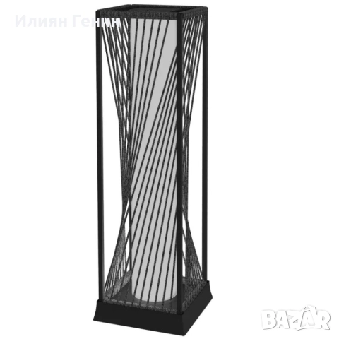 Соларна подова лампа Outsunny, ратан, със сензор за светлина, 25 LED 