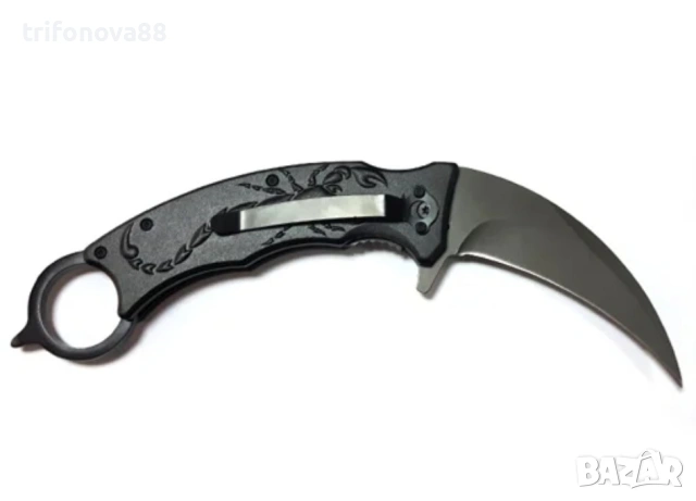Стоманен сгъваем нож COLD STEEL F92  - KARAMBIT, снимка 3 - Ножове - 53605726