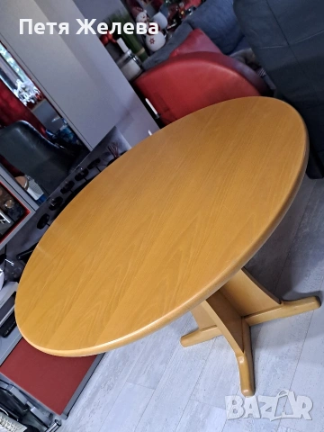 Къгла трапезна маса от дърво/масив- Австрия , снимка 13 - Маси - 53128785