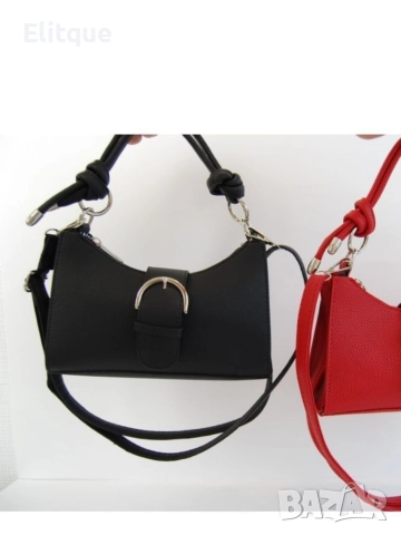 Малка дамска кожена чанта с цип, голямо разнообразие от цветове, снимка 16 - Чанти - 52864386