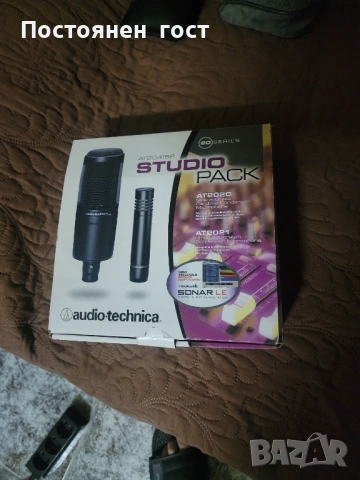 Продавам студиен микрофон AudioTechnica AT2020 , снимка 4 - Микрофони - 53603565