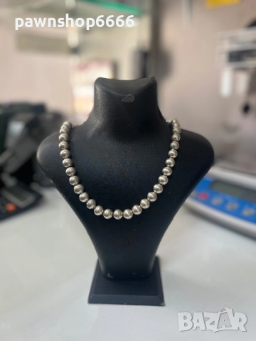 Сребърно колие 925, снимка 2 - Колиета, медальони, синджири - 51664101