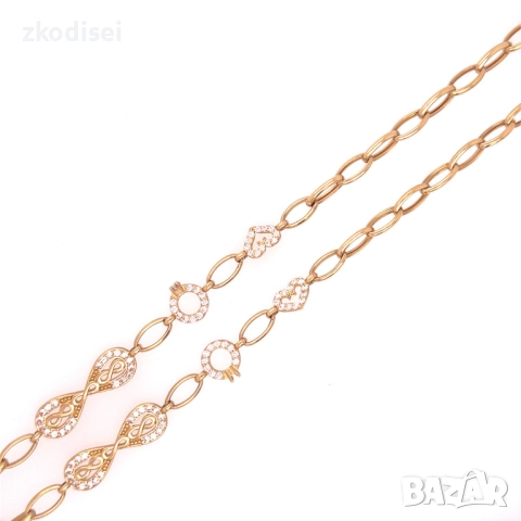 Златно колие 12,03гр. 50,0см. 14кр. проба:585 модел:16914-1, снимка 2 - Колиета, медальони, синджири - 52635870