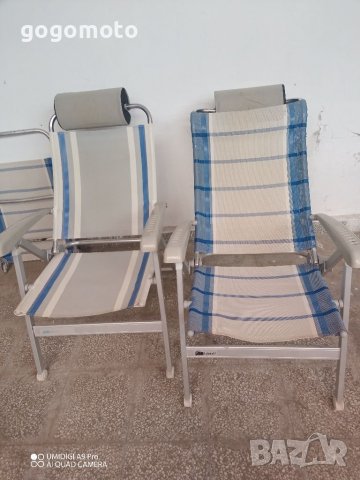 Сгъваем шезлонг алуминиеви за плаж, с регулиране на наклона , снимка 17 - Къмпинг мебели - 37965946