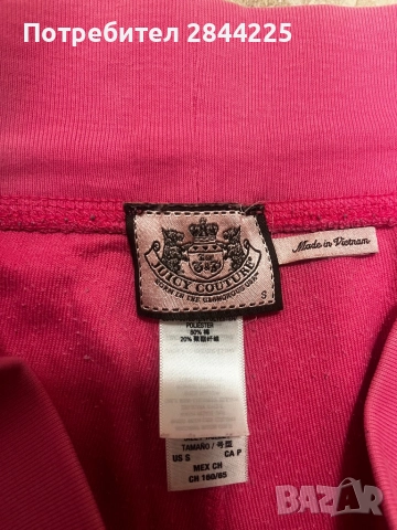 Juicy Couture къси розови панталонки.  , снимка 5 - Къси панталони и бермуди - 51639483