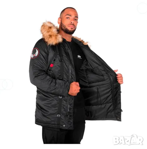 Яке / парка  Alpha industries N3B Airborne parka   размер Л, снимка 7 - Якета - 48655992