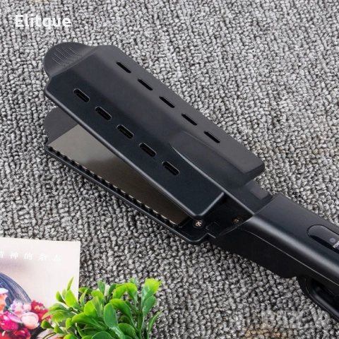 Професионална турмалинова преса за коса с йони, за всички типове коса, снимка 6 - Преси за коса - 52840574