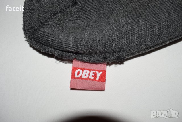 OBEY - Страхотна 100% ориг. зимна шапка / Обей / USA / America, снимка 7 - Шапки - 43930093
