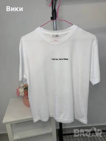 Тениска в размер S, но е овърсайз подходяща и за М и L, снимка 2 - Тениски - 50918241