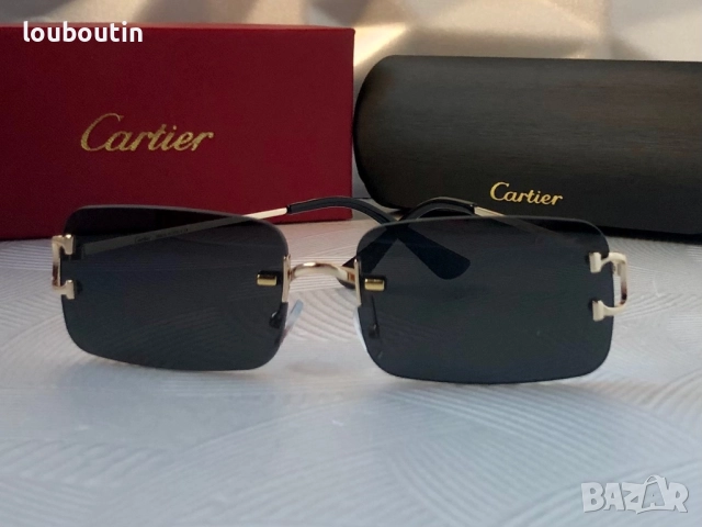 Мъжки слънчеви очила правоъгълни черни, снимка 8 - Слънчеви и диоптрични очила - 51727487