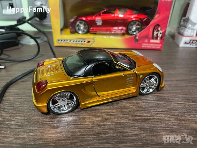 Мащабен модел Toyota MR2 MR 1:24 Jada Toys Бързи и Яростни, снимка 6 - Колекции - 53465399