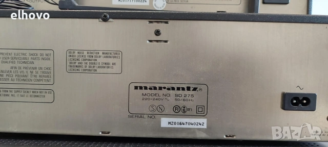 Система Marantz PM-26, CD-56, SD 275, ST-26, снимка 7 - Ресийвъри, усилватели, смесителни пултове - 53106998