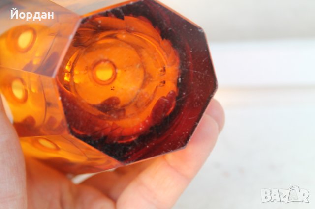 Кристален съд за алкохол Бохемия, снимка 14 - Антикварни и старинни предмети - 38516182