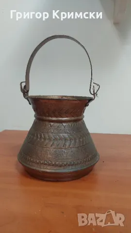 Медни бакъри 1бр, снимка 3 - Декорация за дома - 48804214