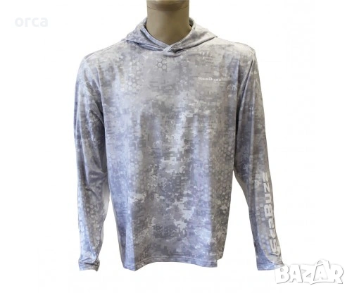 Слънцезащитна блуза SeaBuzz Digital с качулка UPF50+ UV, снимка 2 - Екипировка - 53593848