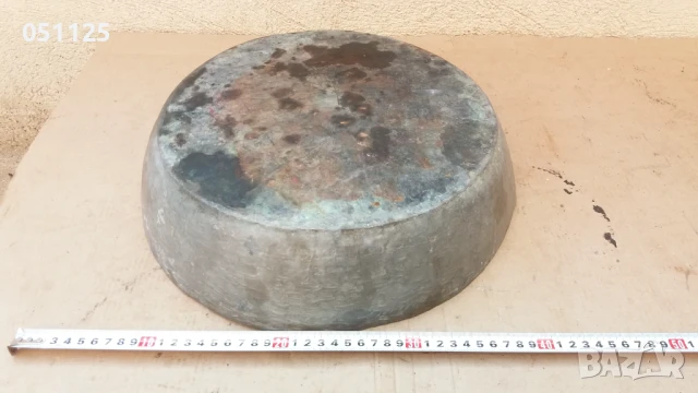 стара голяма кована бакърена тепсия, леген , тава , снимка 17 - Антикварни и старинни предмети - 50596438