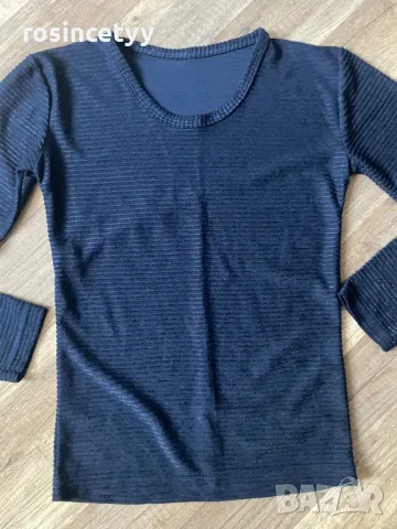 синя блузка, снимка 12 - Блузи с дълъг ръкав и пуловери - 23917136