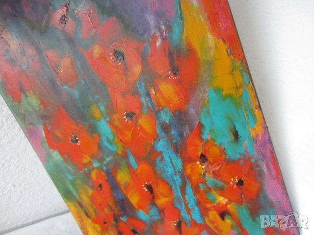 Макове, червени цветя ...Мима / Art by MiMa, kartina, painting картина___113, снимка 4 - Картини - 27263402