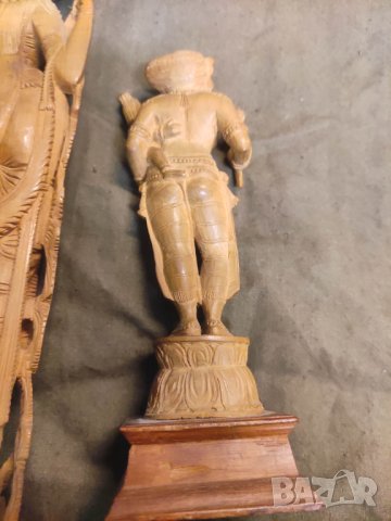 Продавам две дървени индийски статетки, снимка 6 - Декорация за дома - 43453616