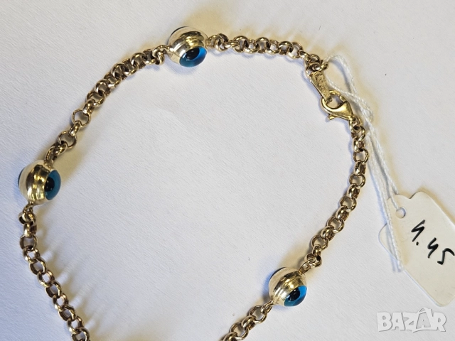 Дамска златна гривна 585/14к 4.45гр, снимка 3 - Гривни - 51664563