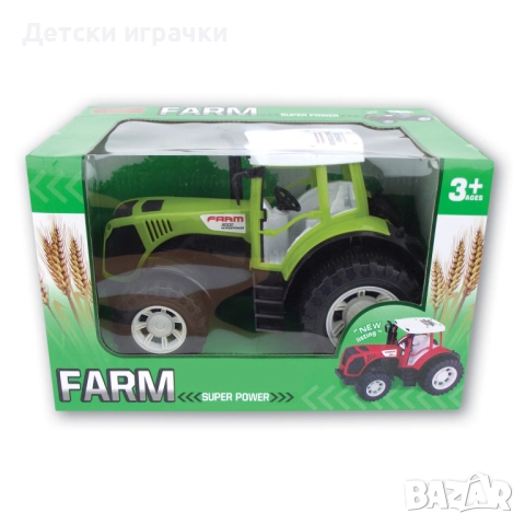 Селскостопански трактор 27см, снимка 2 - Коли, камиони, мотори, писти - 52657466