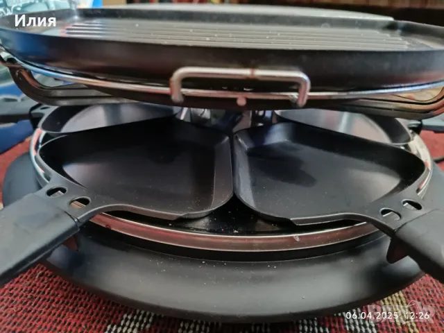 Раклет грил RACLETTE GRILL 2 in 1, снимка 4 - Печки, фурни - 49791412