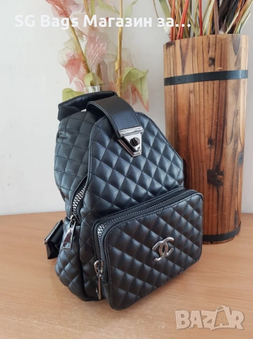 Chanel дамска чанта тип раница дамска раница код 241, снимка 3 - Раници - 42905064