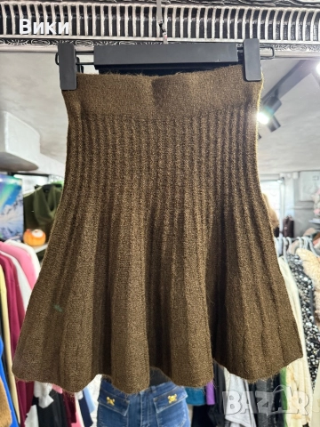 Пола от плетиво в размер S, снимка 6 - Поли - 52927135