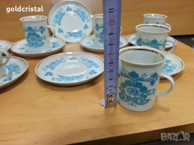 стар български фин порцелан чашки за кафе , снимка 3 - Антикварни и старинни предмети - 25855419