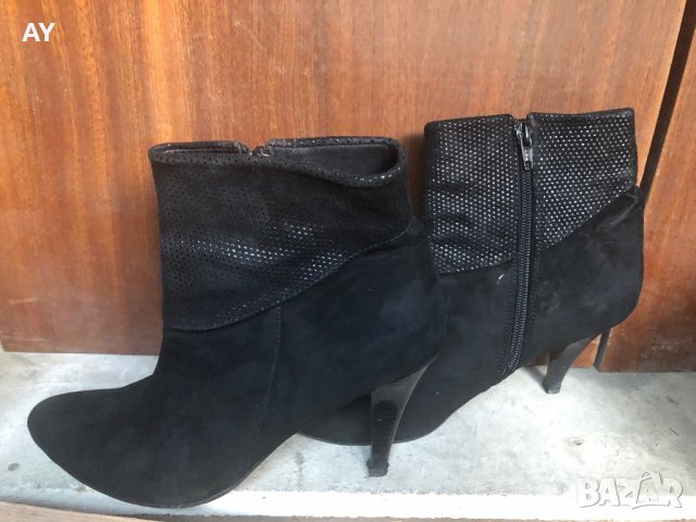 Дамски боти естествен велур