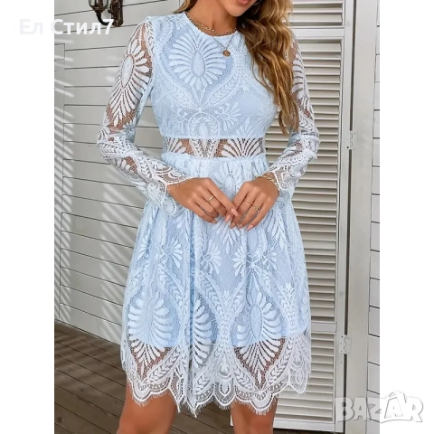 💕Дантелена рокля, снимка 2 - Рокли - 52345857