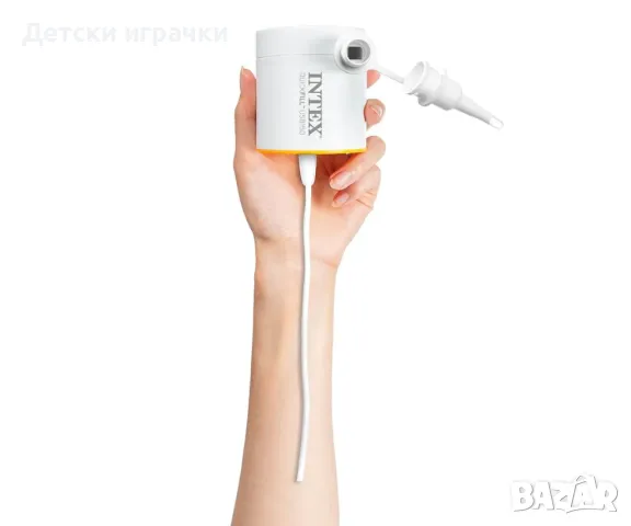 Електрическа помпа, USB, Intex QuickfillTM Rechargeable air pump USB150R, 150 л./мин, 0.28 кг, бяла , снимка 2 - Басейни и аксесоари - 49927295