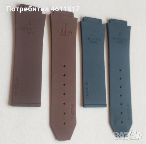 Силиконови каишки HUBLOT 25-19мм, снимка 6 - Каишки за часовници - 52179488