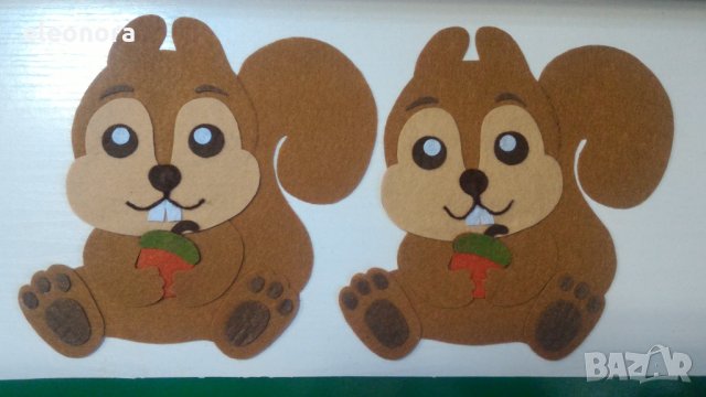 Ръчно изработени животни от филц-20 см., снимка 2 - Други - 26658561