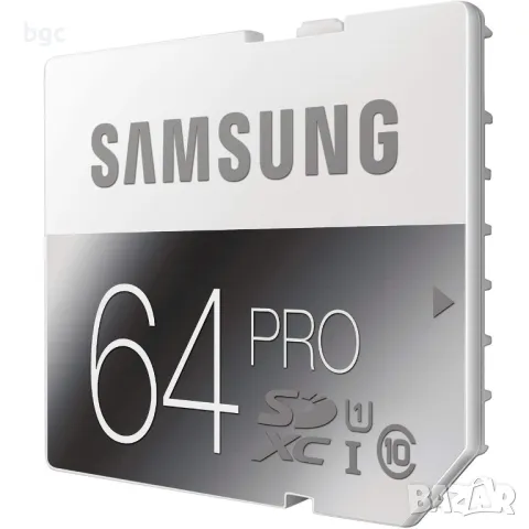 Нова Карта памет Samsung SDXC PRO 64GB, Class 10, USH-I, 60месеца гаранция, снимка 2 - Карти памет - 49445926