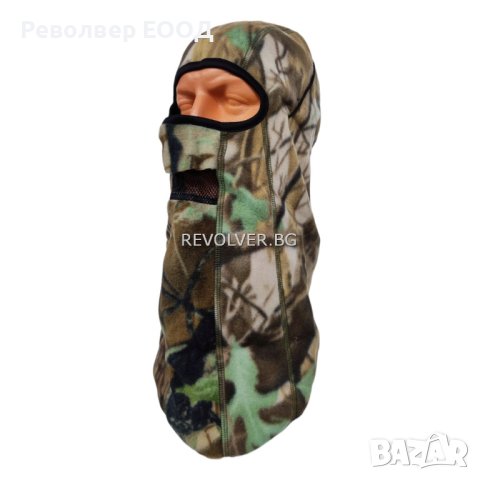 Зимна, поларена маска Forest camo, снимка 3 - Спортна екипировка - 43299994