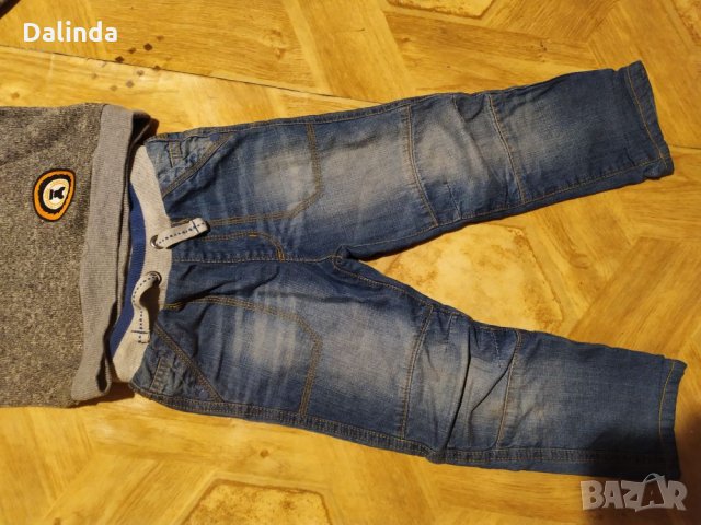 Подплатени дънки и анораче, снимка 3 - Детски комплекти - 27390741